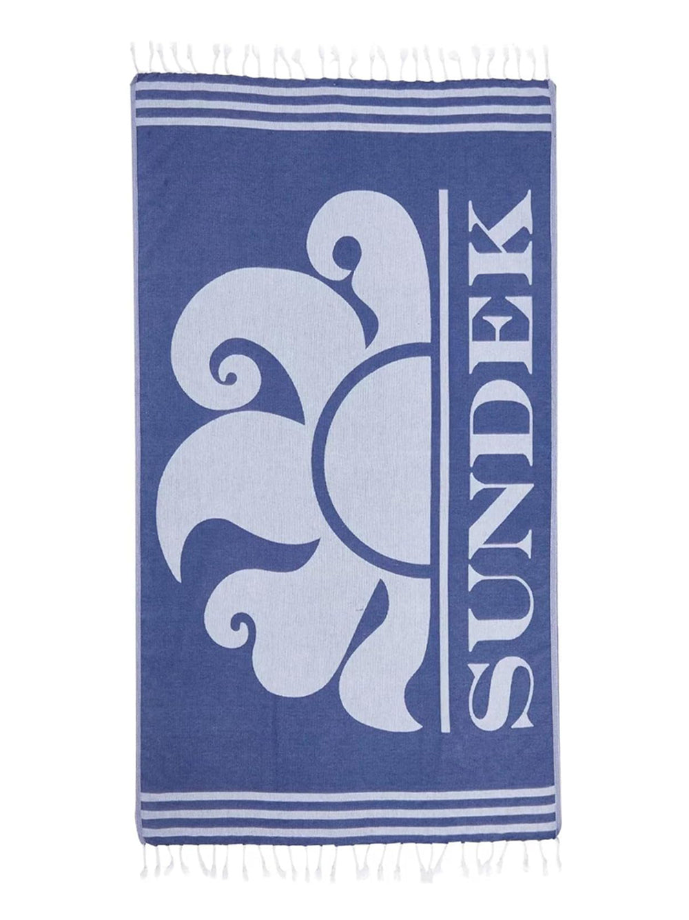 Telo Mare Sundek Unisex Key Jacquard Fouta Navy Sundek  Angolo dello Sport