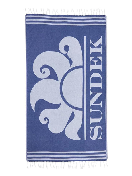 Telo Mare Sundek Unisex Key Jacquard Fouta Navy Sundek  Angolo dello Sport