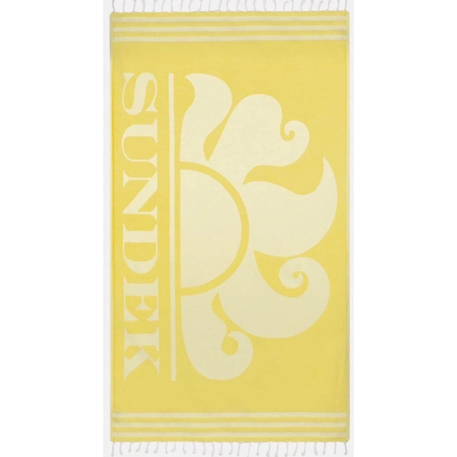 Telo Mare SUNDEK Unisex KEY JACQUARD FOUTA Giallo