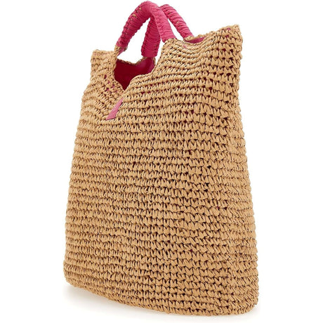 Borsa Mare SUNDEK Donna BIG STRAW Rosa