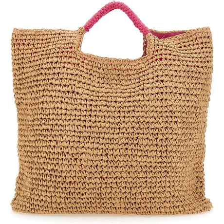 Borsa Mare SUNDEK Donna BIG STRAW Rosa