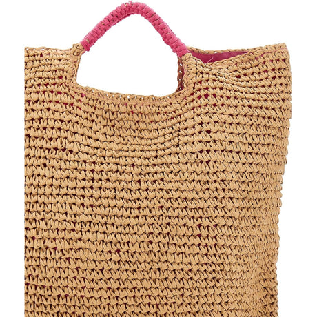 Borsa Mare SUNDEK Donna BIG STRAW Rosa