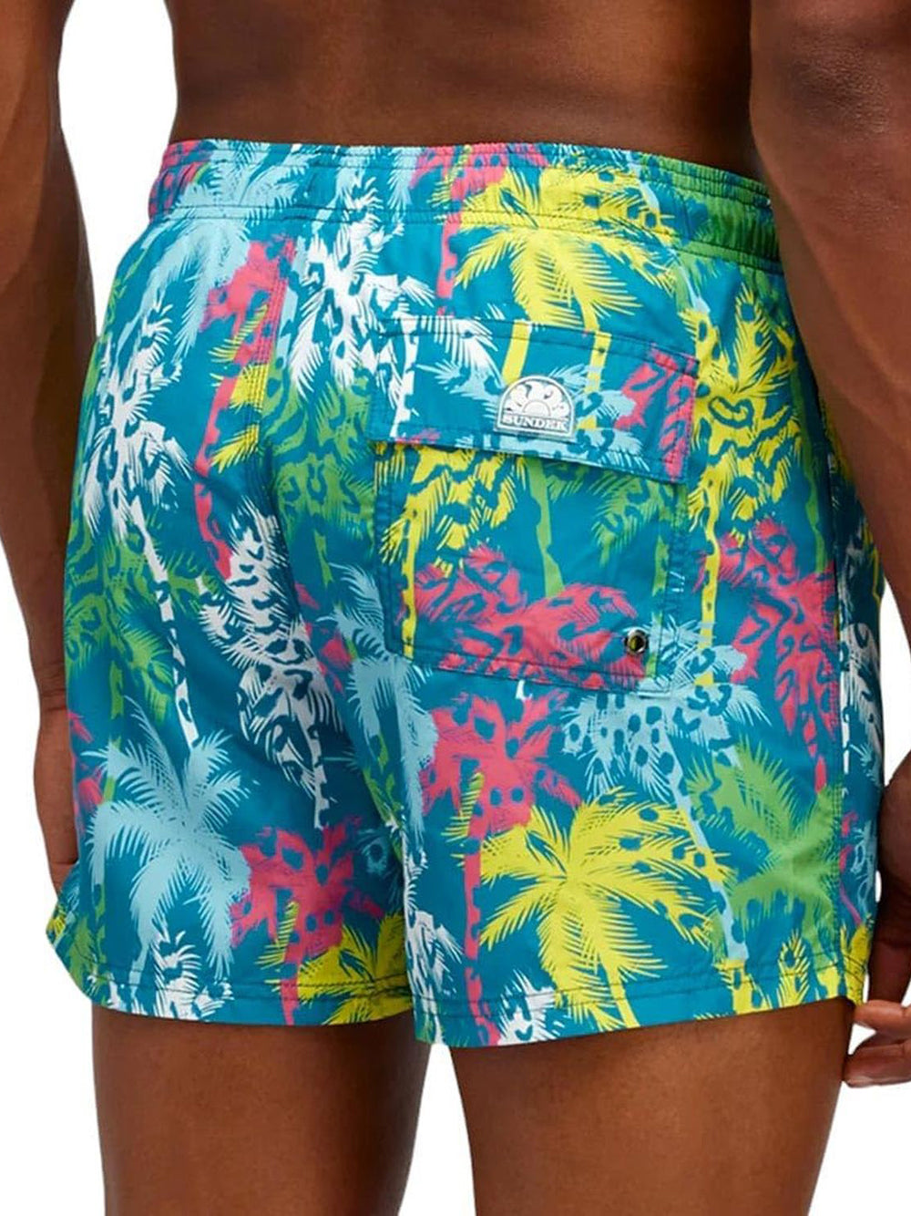 Costume Sundek Uomo Printed 7p Palmalier Blu