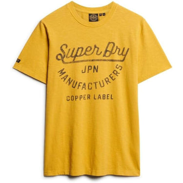 T-shirt SUPERDRY Uomo COPPER LABEL SCRIPT Giallo