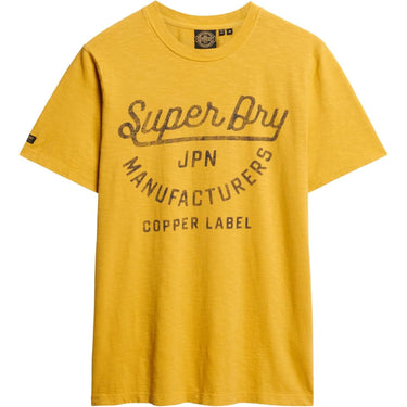 T-shirt SUPERDRY Uomo COPPER LABEL SCRIPT Giallo