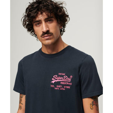 T-shirt SUPERDRY Uomo NEON VL Blu