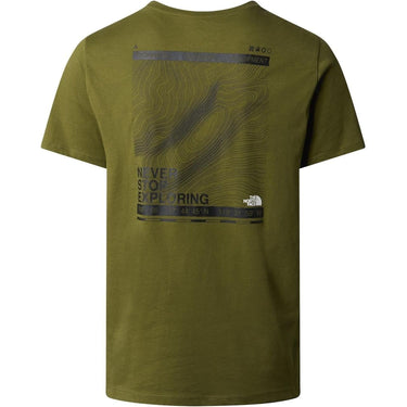 T-shirt THE NORTH FACE Uomo FOUNDATION MOUNTAIN LINES GRAPHIC Verde