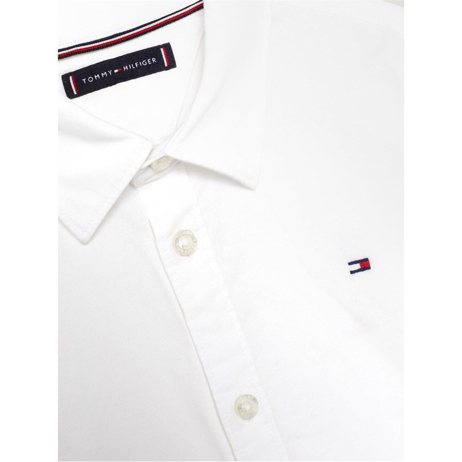 Camicia TOMMY HILFIGER Bambino FLAG OXFORD Bianco