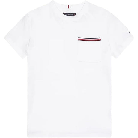 T-shirt TOMMY HILFIGER Bambino POCKET Bianco