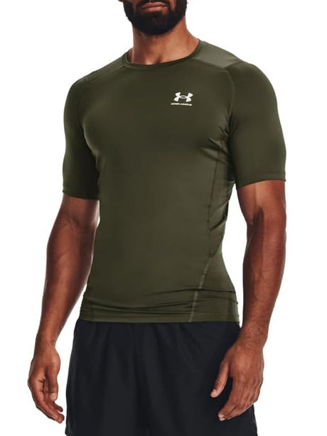 T-Shirt Sportiva Under Armour Uomo Ua Hg Comp Verde