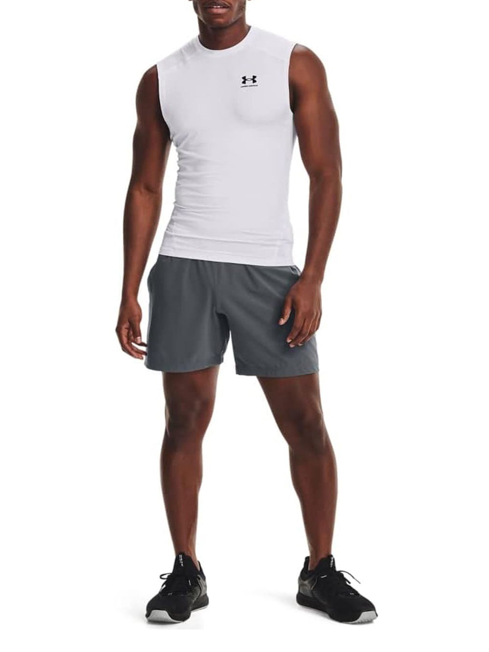 Canottiera Sportiva Under Armour Uomo Ua Hg Comp Bianco