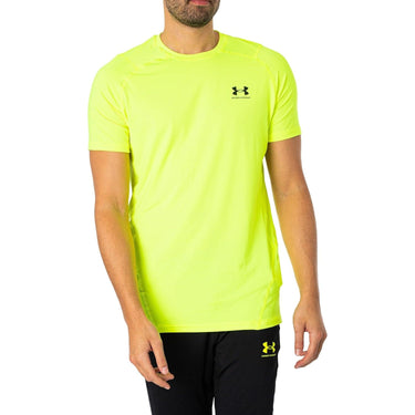 T-shirt Sportiva UNDER ARMOUR Uomo UA HG FITTED Limone