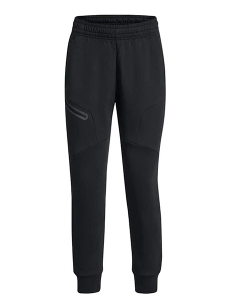 Pantalone Sportivo Under Armour Donna Unstoppable Flc Nero Under Armour  Angolo dello Sport
