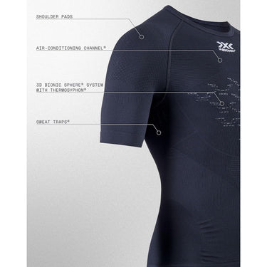 T-shirt Sportiva X-BIONIC Uomo energizer 4.0 lt Nero