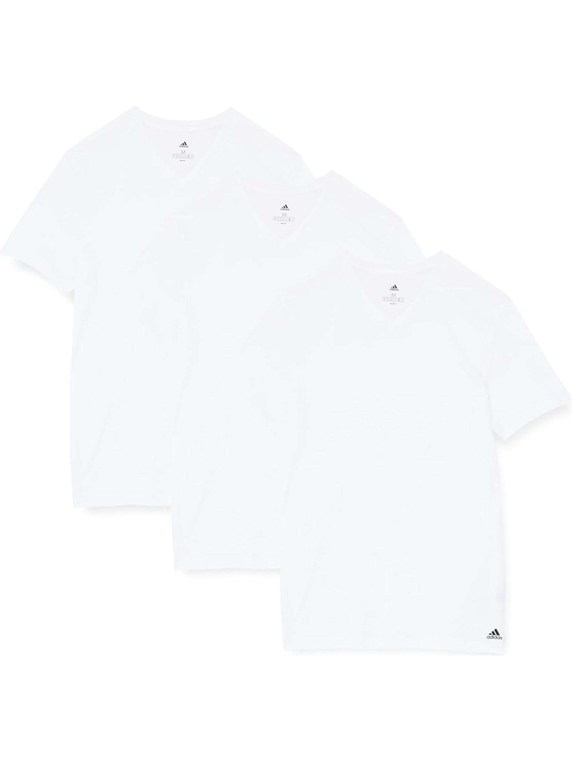 T-shirt ADIDAS Uomo ACRC - 3PK V NECK T-SHIRT Bianco