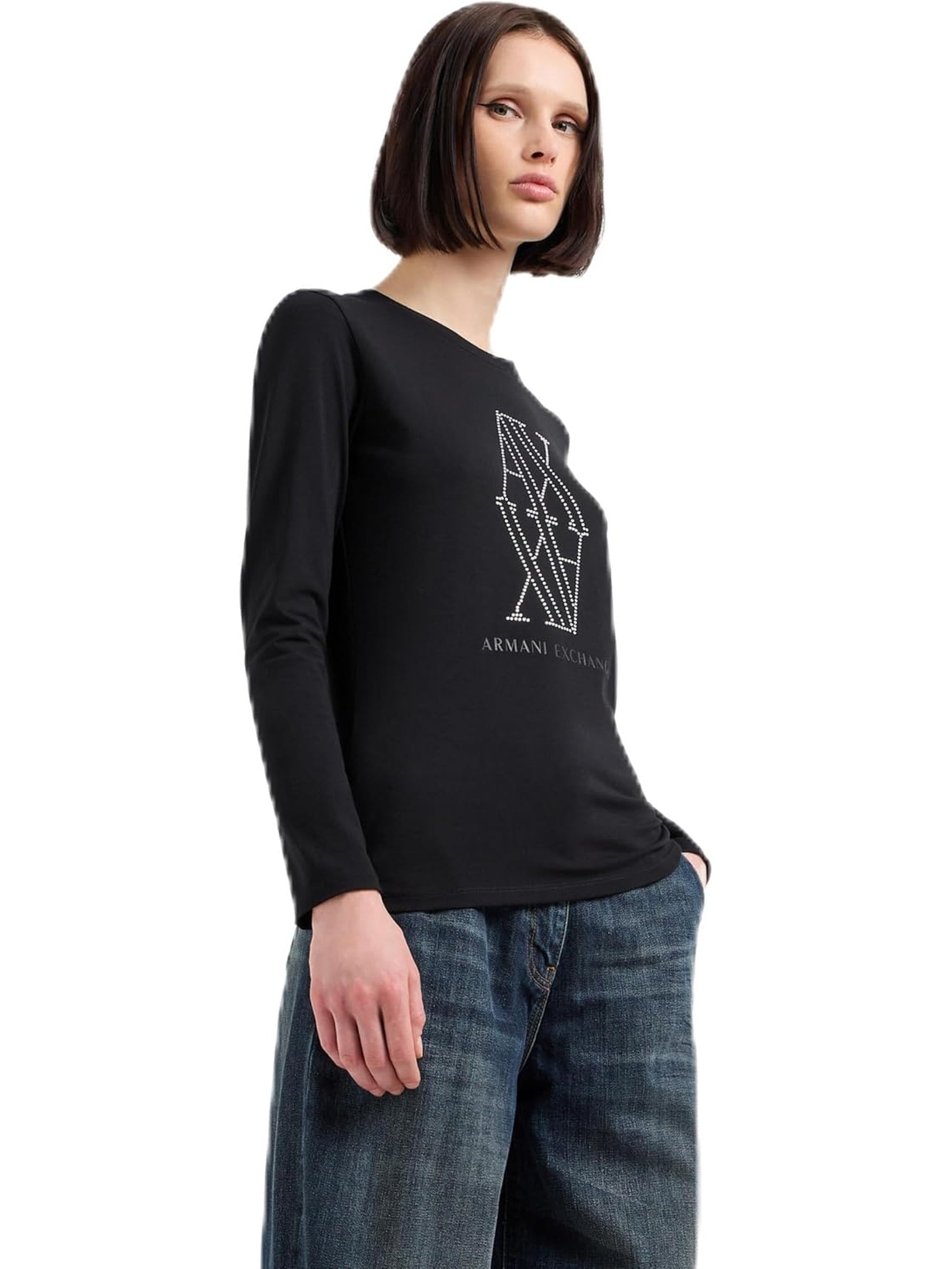 T-shirt ARMANI EXCHANGE Donna Nero