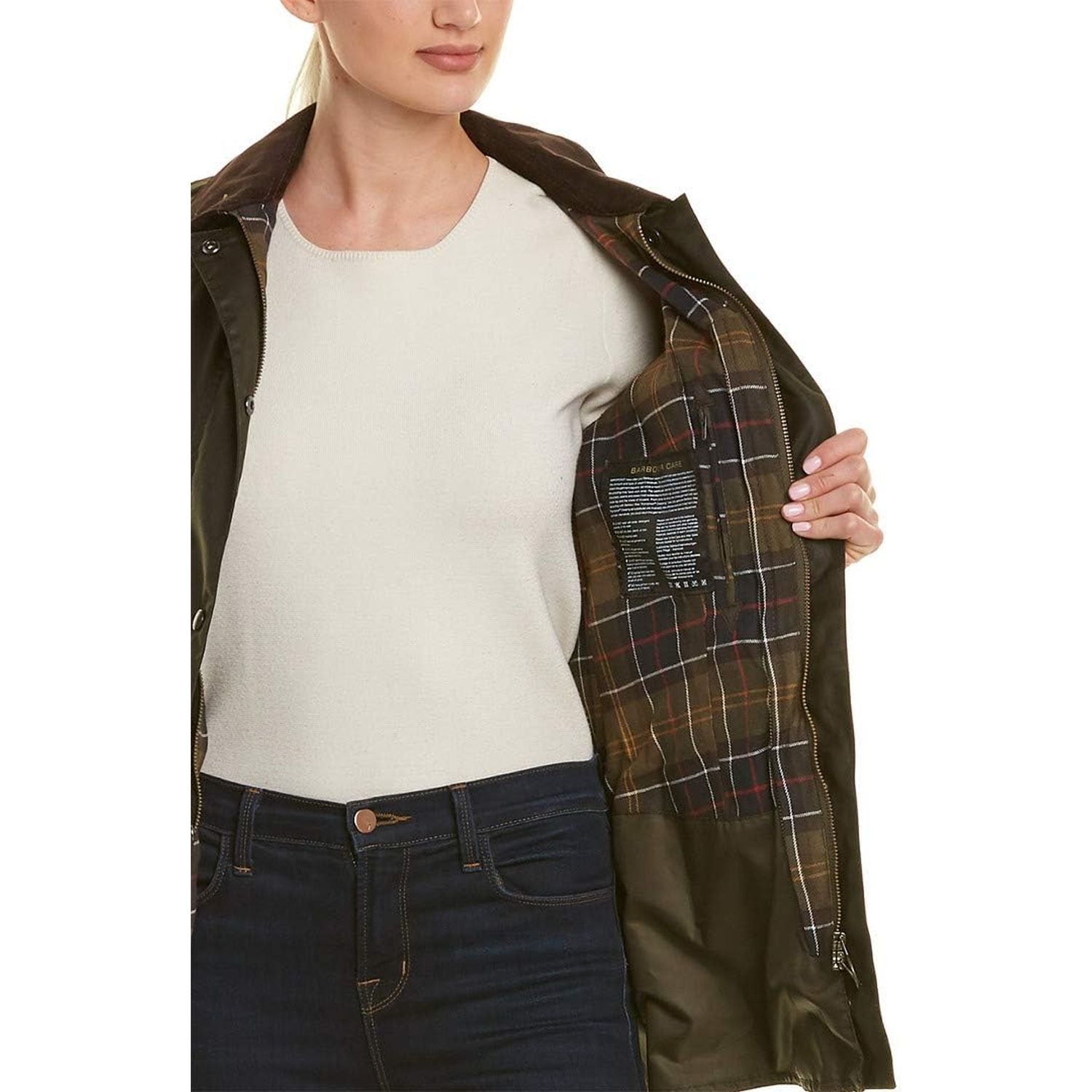 Giubbotto BARBOUR Donna classic beadnell wax Verde