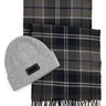 Completo BARBOUR Uomo sweeper beanie & scarf Grigio