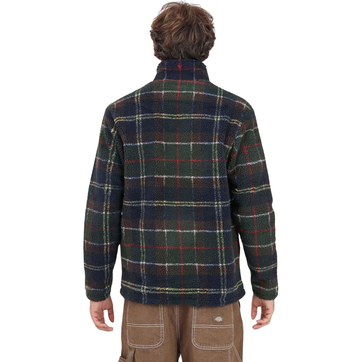 Giubbotto BARBOUR Uomo tartan fleece zip Multicolore