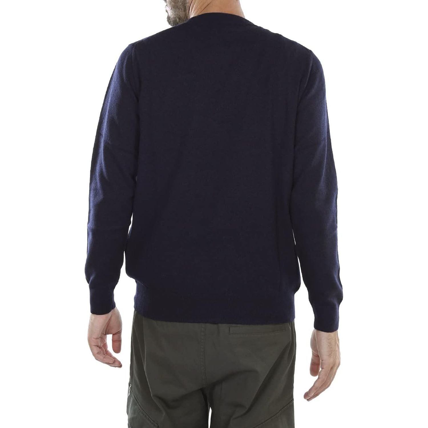 Pullover BARBOUR Uomo essential l/wool crew Navy