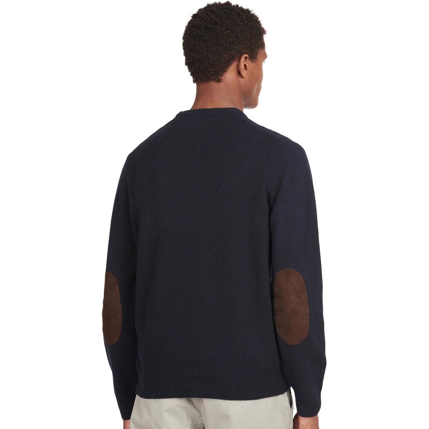 Pullover BARBOUR Uomo essential patch crew Navy