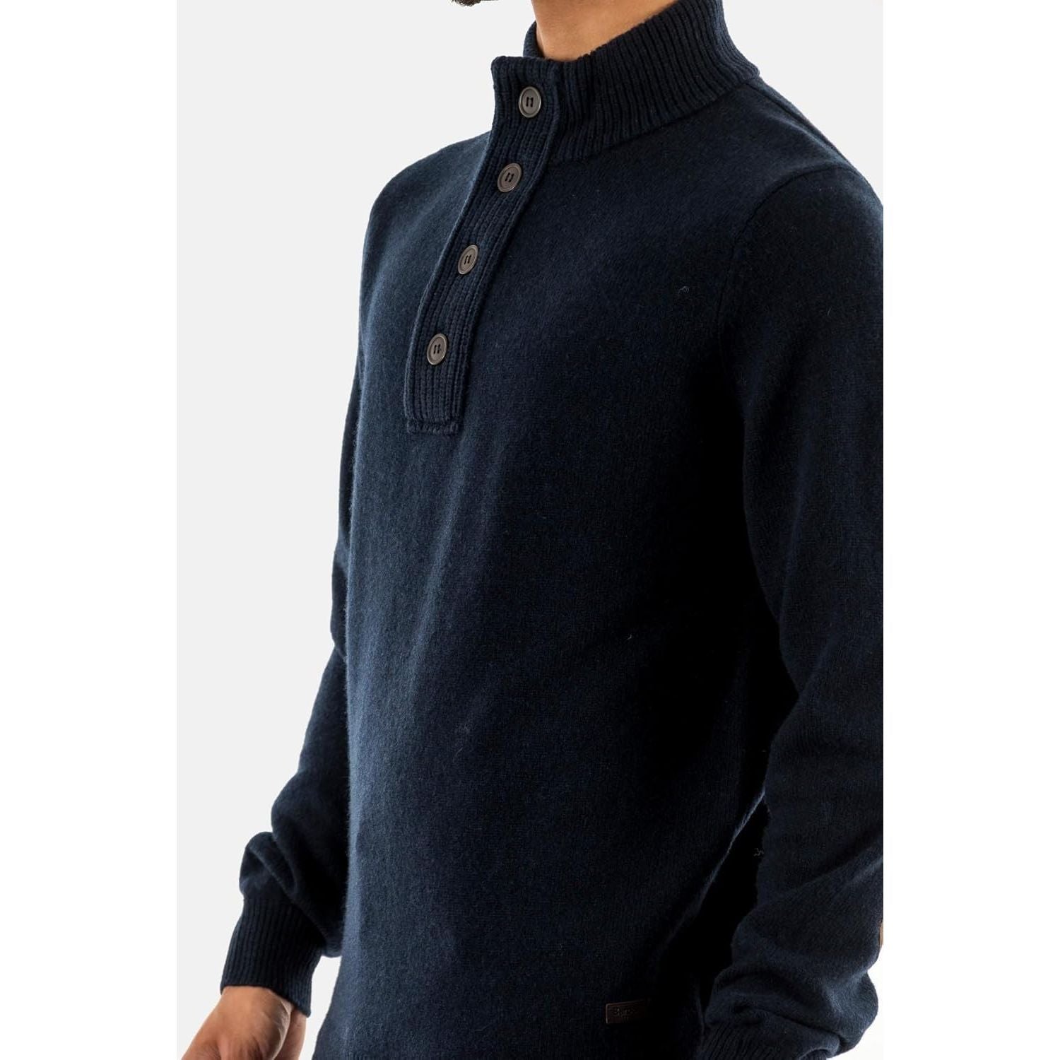 Pullover BARBOUR Uomo essential patch halp zip Navy