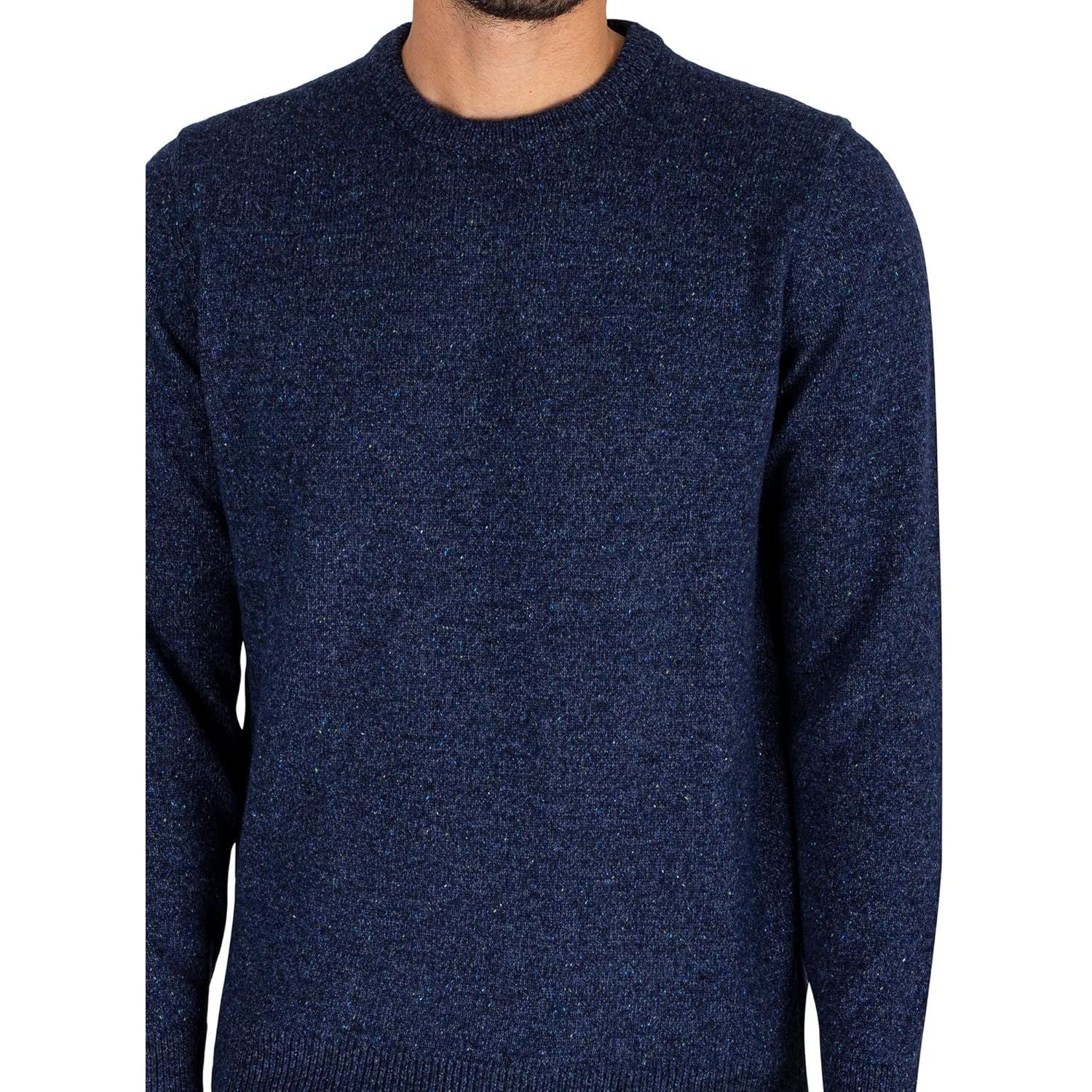 Pullover BARBOUR Uomo essential tisbury crew Blu