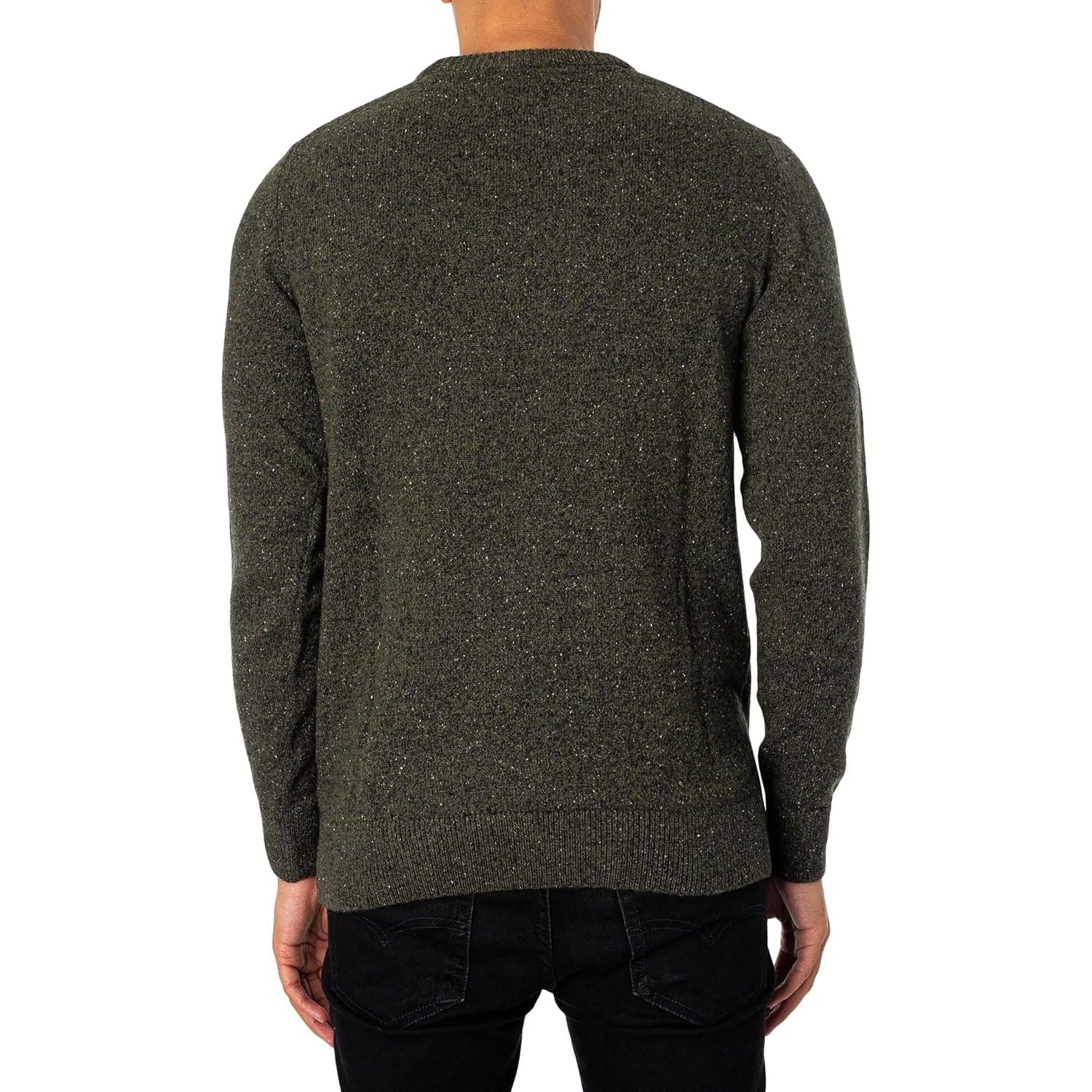 Pullover BARBOUR Uomo essential tisbury crew Nero