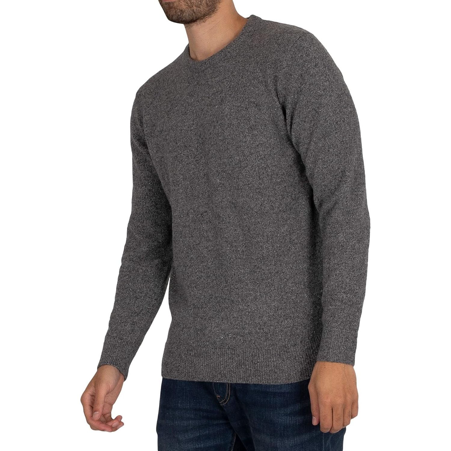 Pullover BARBOUR Uomo essential tisbury crew Grigio