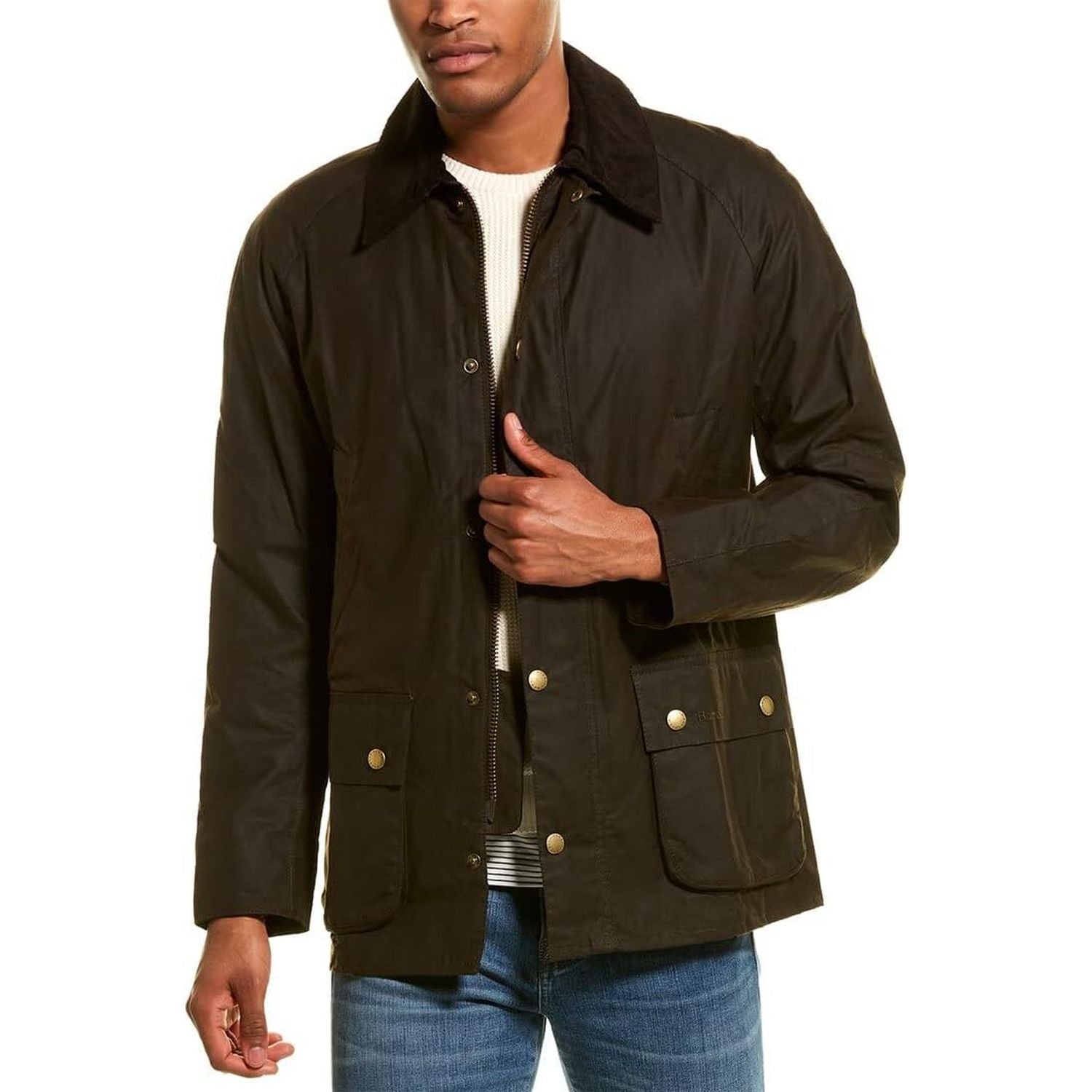 Giubbotto BARBOUR Uomo ashby wax Verde