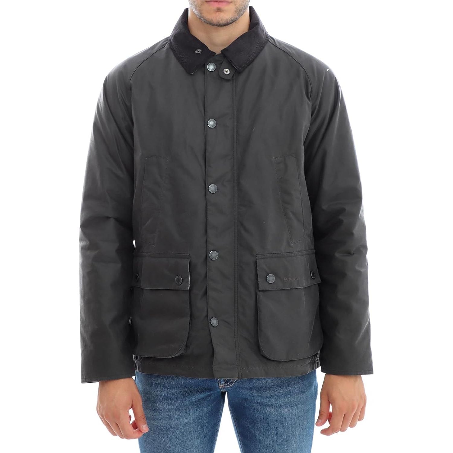 Giubbotto BARBOUR Uomo ambleside wax Grigio