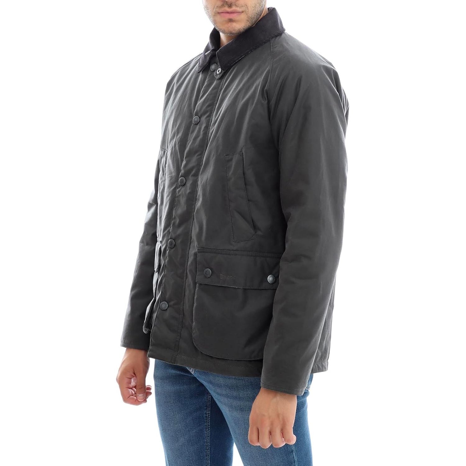 Giubbotto BARBOUR Uomo ambleside wax Grigio