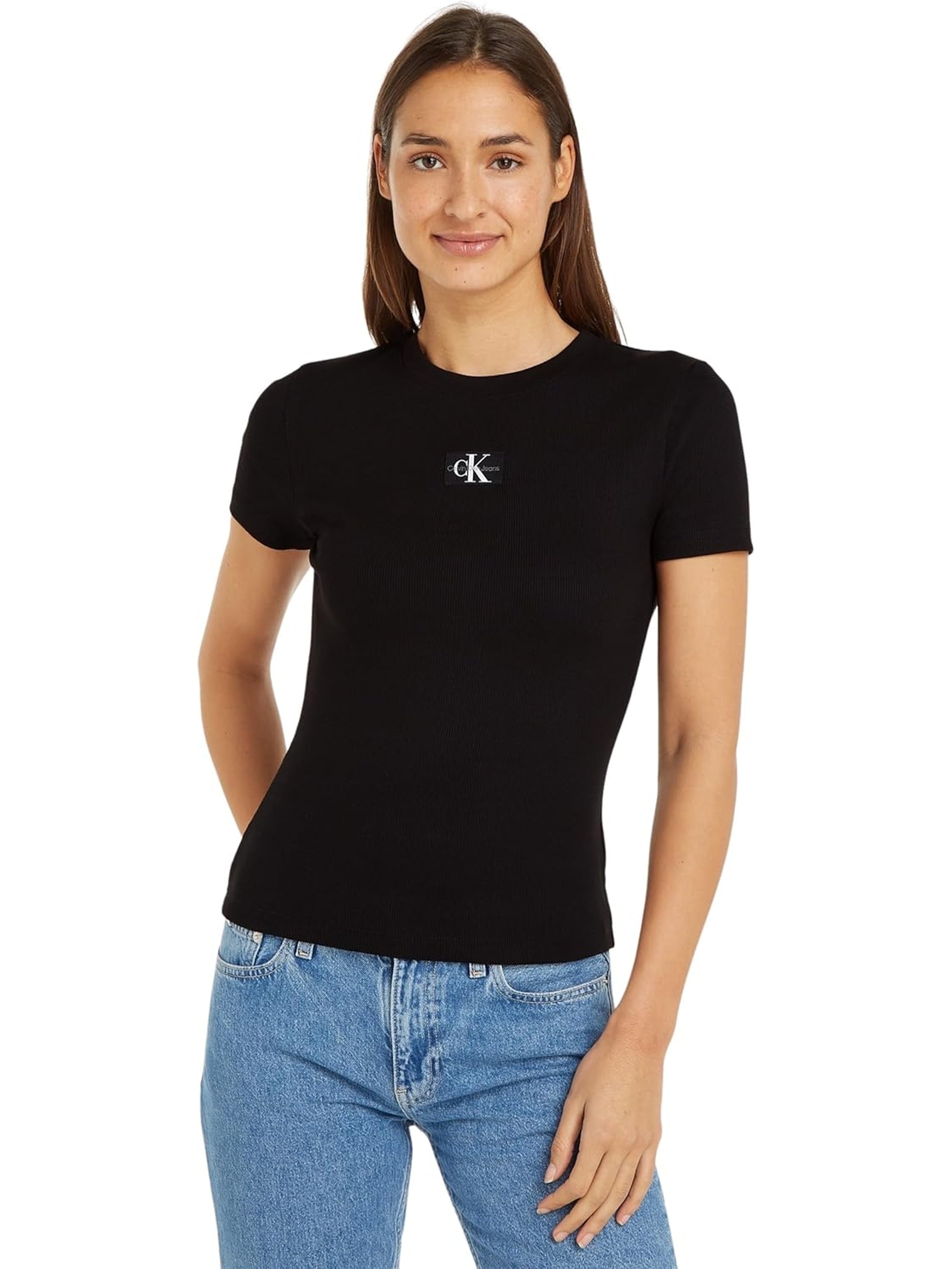 T-shirt CALVIN KLEIN Donna Nero