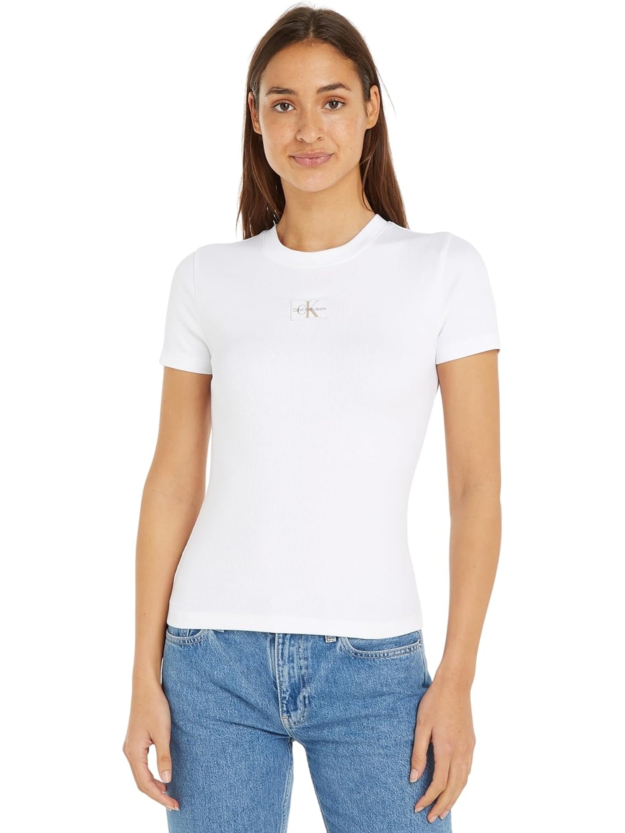 T-shirt CALVIN KLEIN Donna Bianco