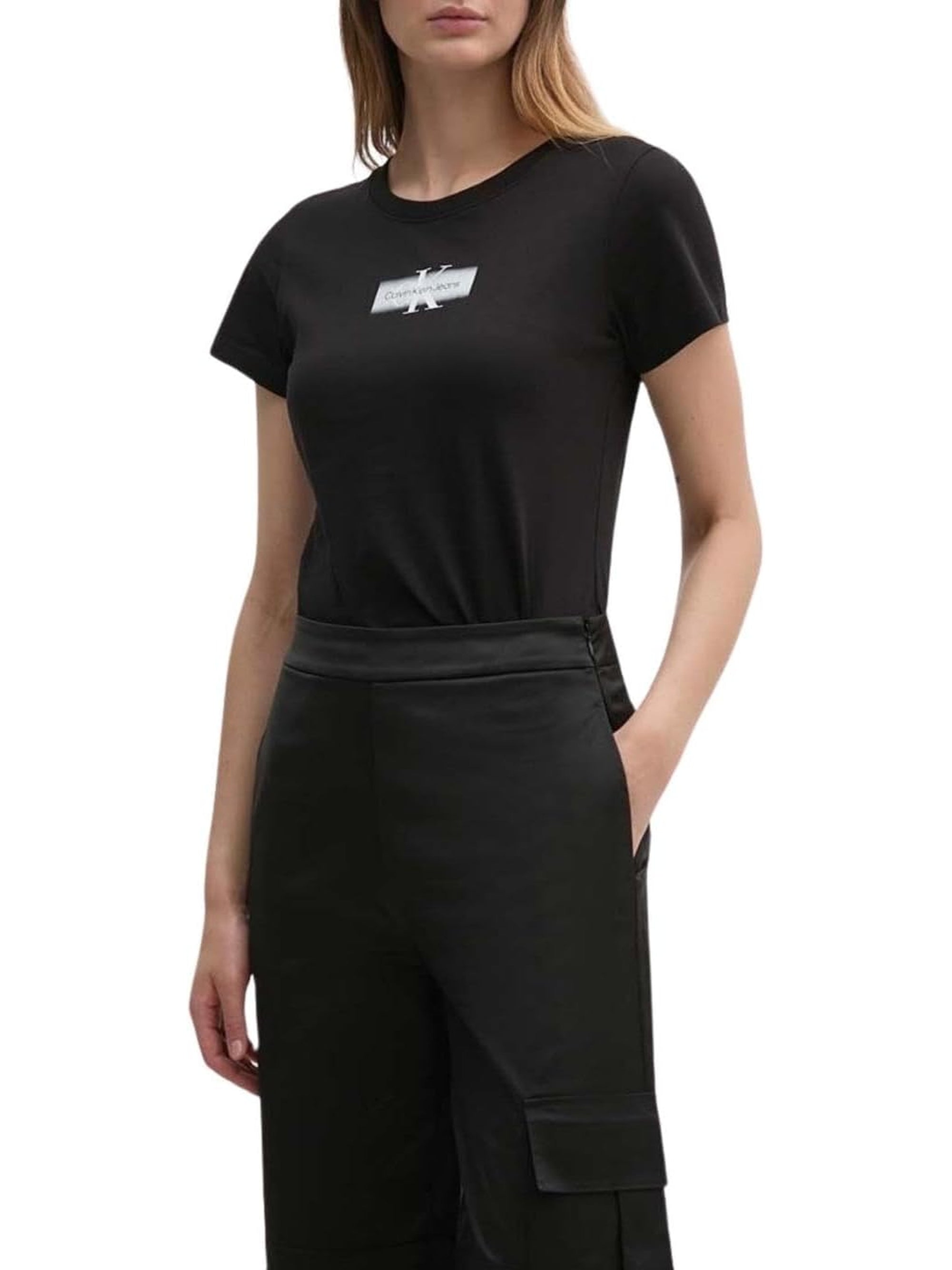 T-shirt CALVIN KLEIN Donna Nero