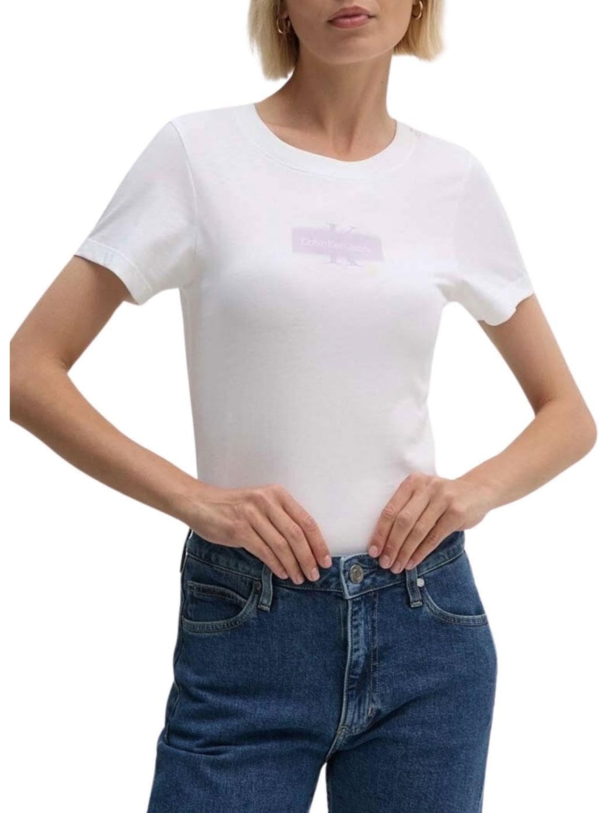 T-shirt CALVIN KLEIN Donna Bianco