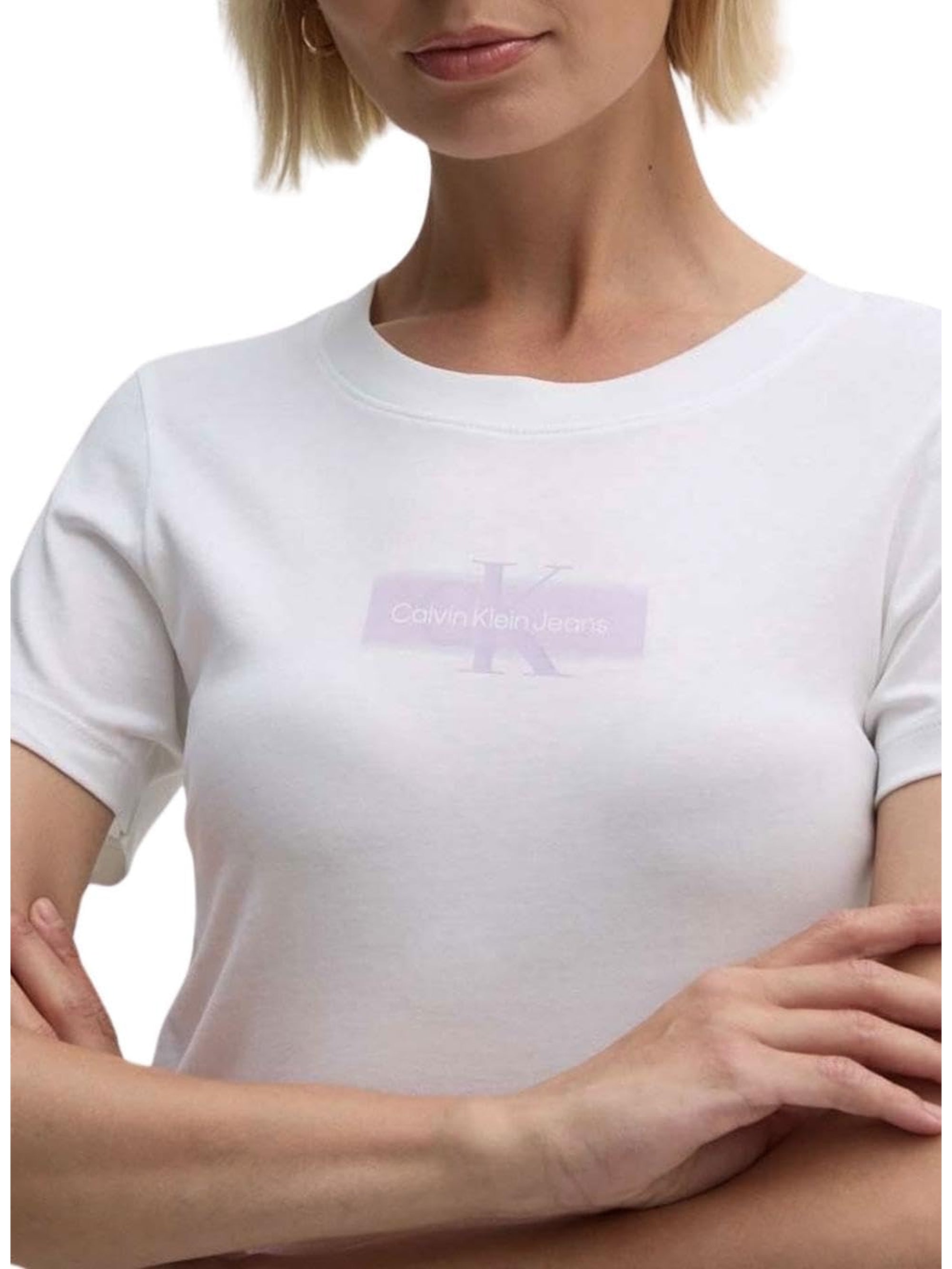 T-shirt CALVIN KLEIN Donna Bianco