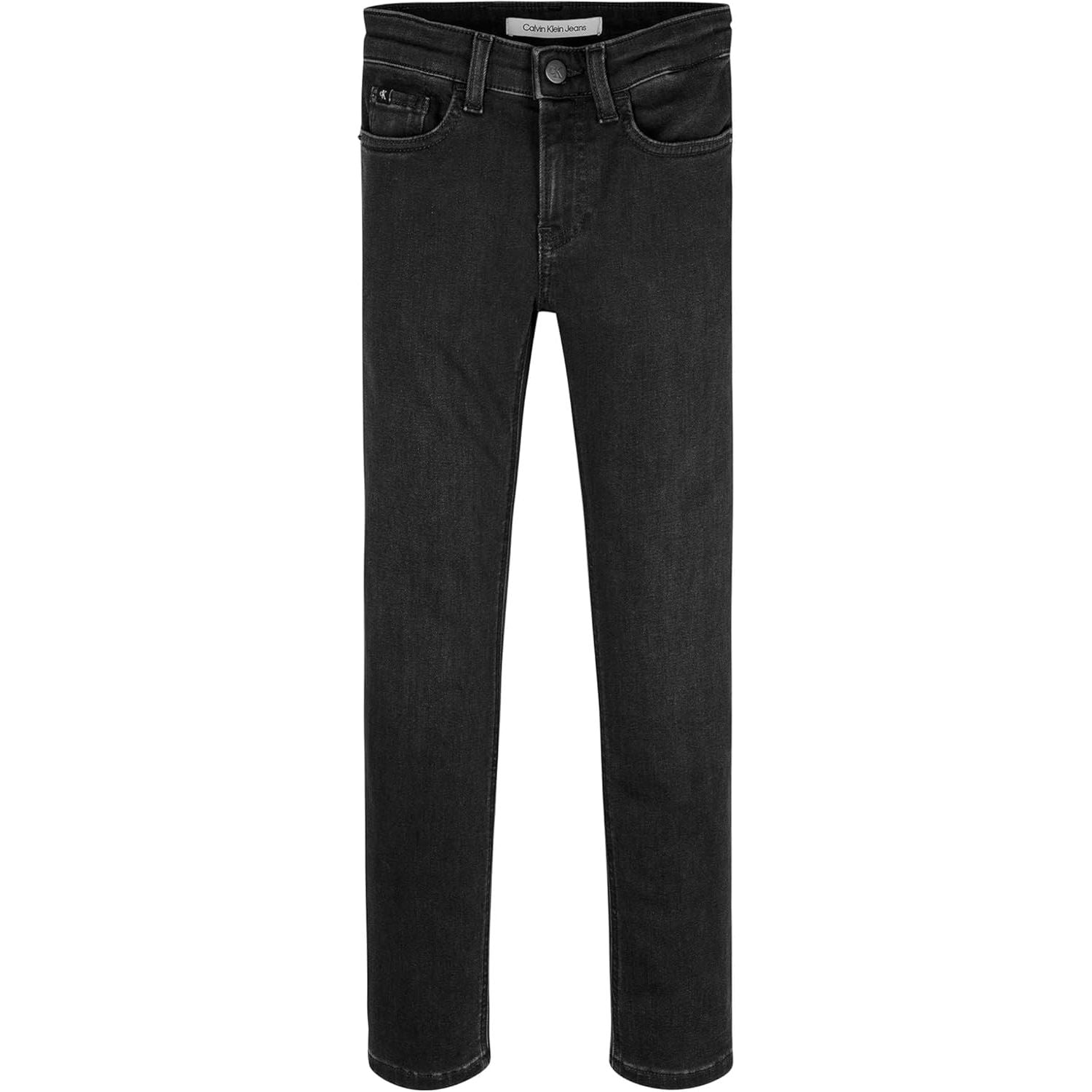 Jeans CALVIN KLEIN Bambino SLIM ESS WASHED BLACK CF Nero