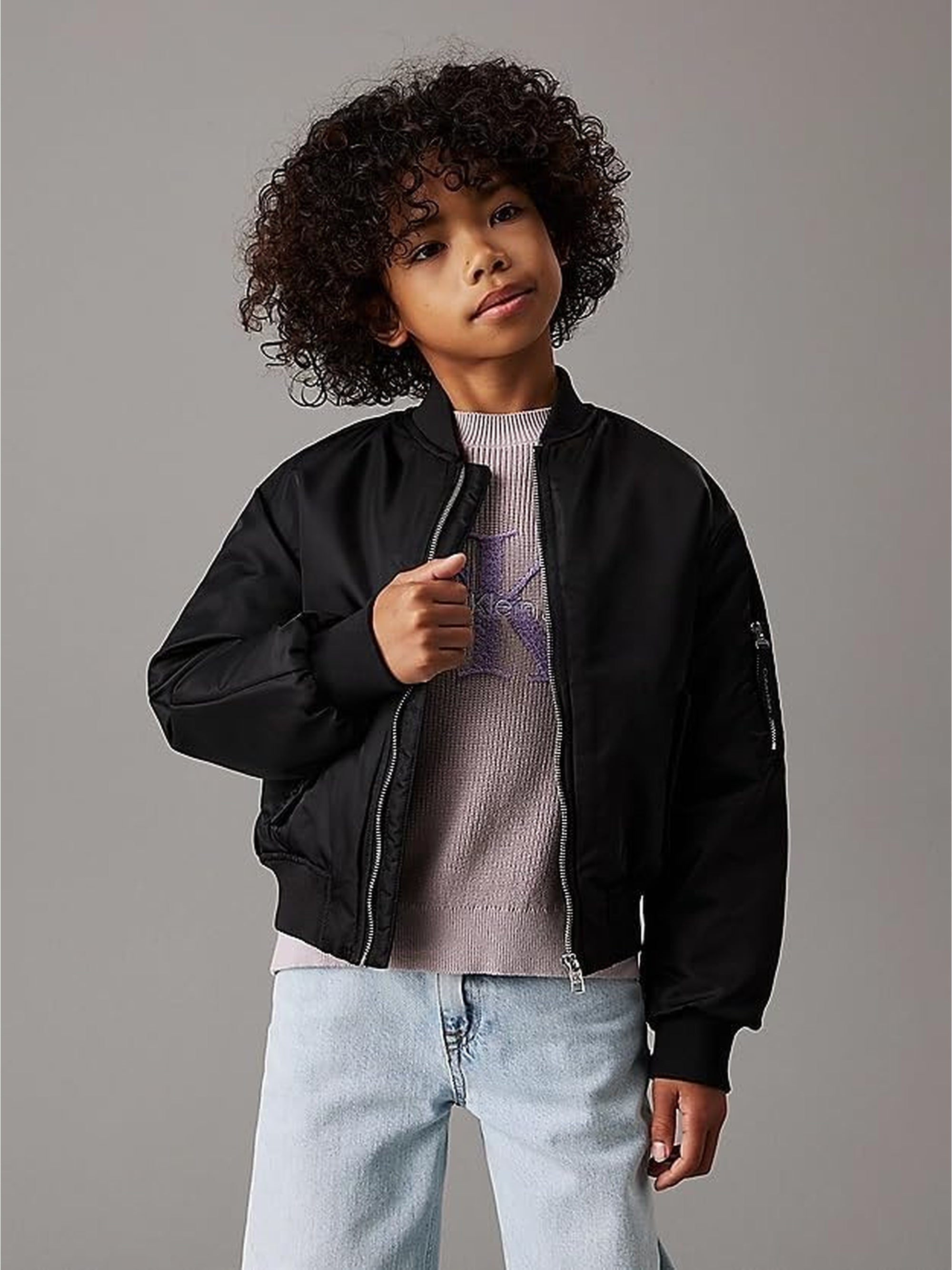 Giubbotto CALVIN KLEIN Bambino PADDED BOXY BOMBER Nero