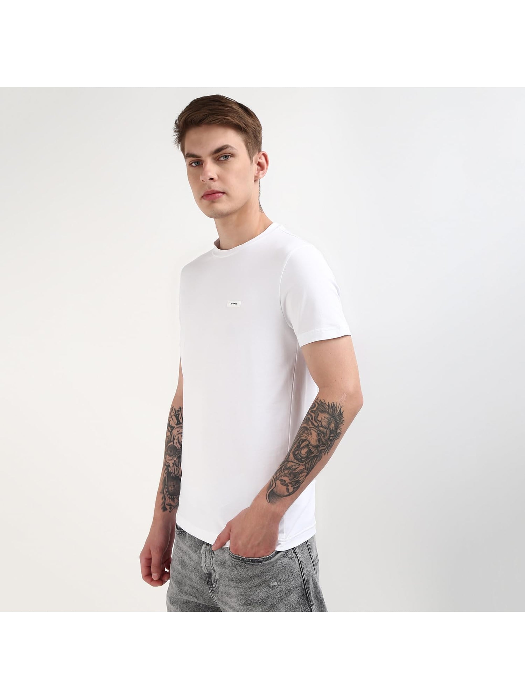 T-shirt CALVIN KLEIN Uomo Bianco