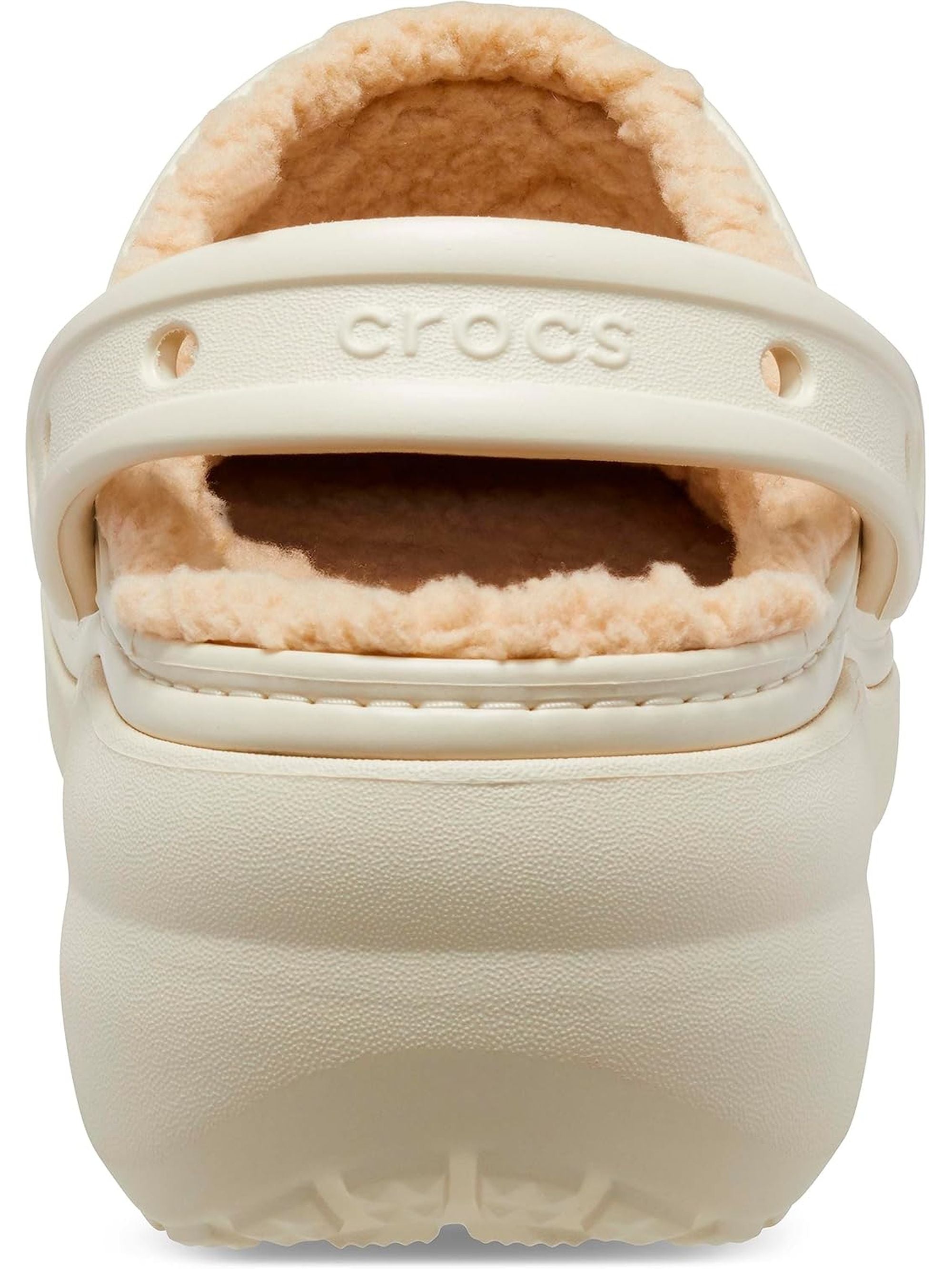 Ciabatte CROCS Donna CLASSIC PLATFORM LINED CLOG W Avorio