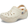 Ciabatte CROCS Donna CLASSIC PLATFORM LINED CLOG W Avorio