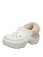 Ciabatte Crocs Unisex Stomp Lined Clog Bianco Crocs  Angolo dello Sport