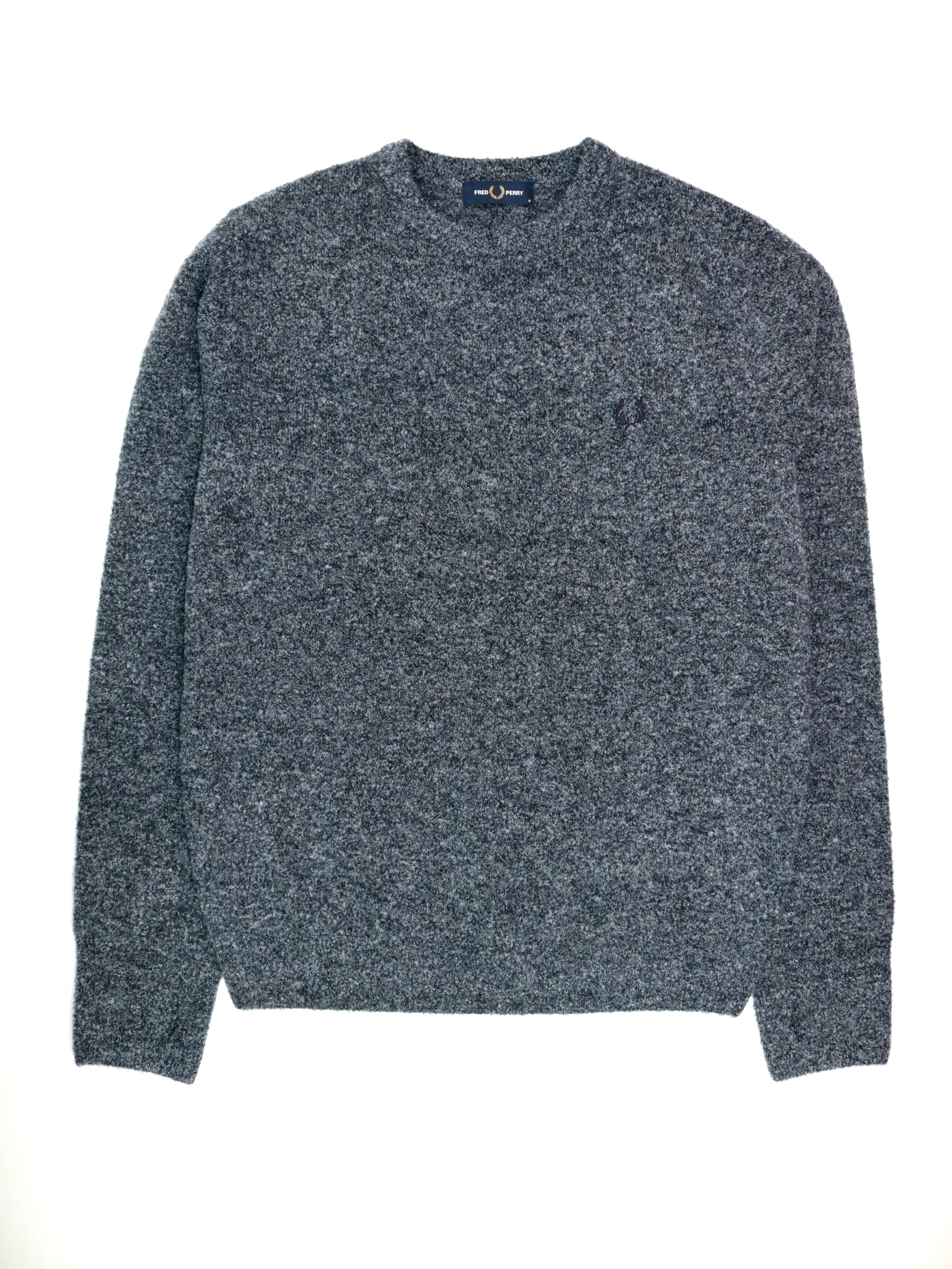 Pullover FRED PERRY Uomo BOUCLE CREW Navy