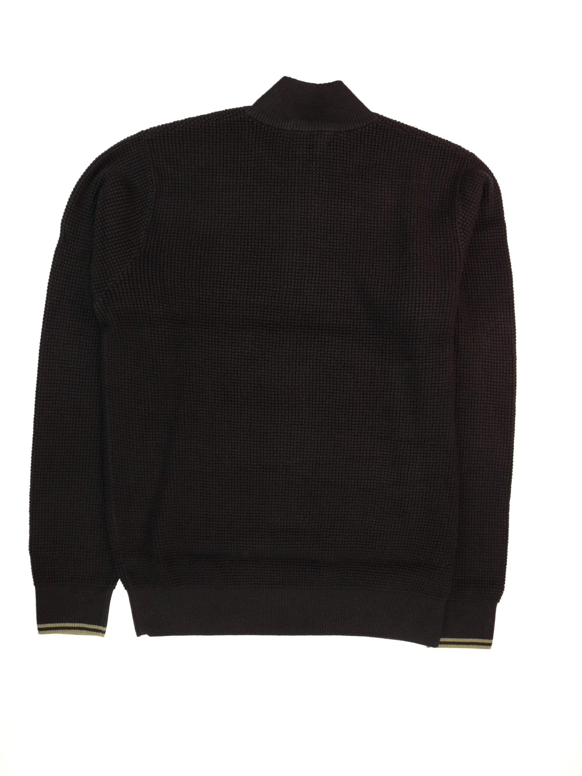 Pullover FRED PERRY Uomo WAFFLE Nero