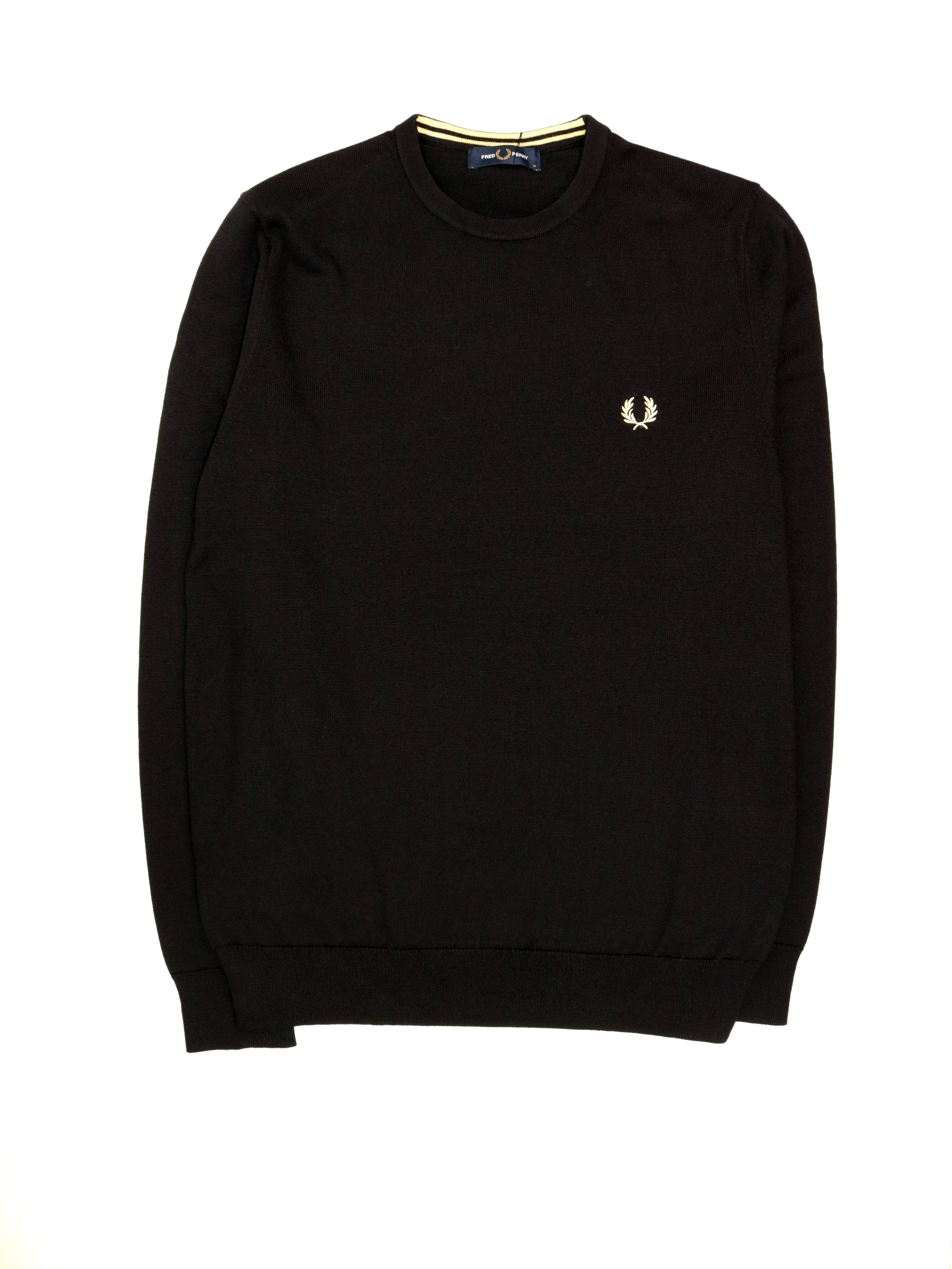 Pullover FRED PERRY Uomo CLASSIC CREW Nero