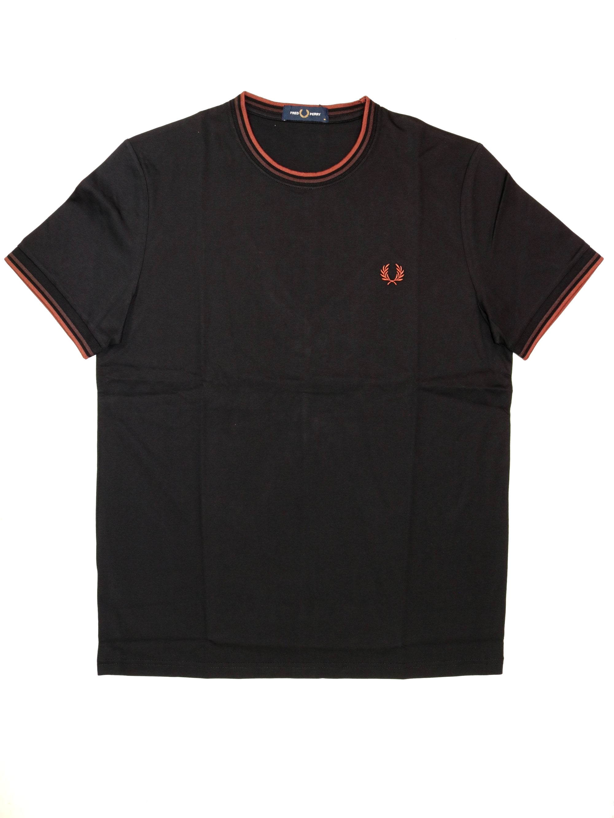 T-shirt FRED PERRY Uomo TWIN TIPPED Nero