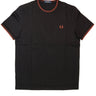 T-shirt FRED PERRY Uomo TWIN TIPPED Nero