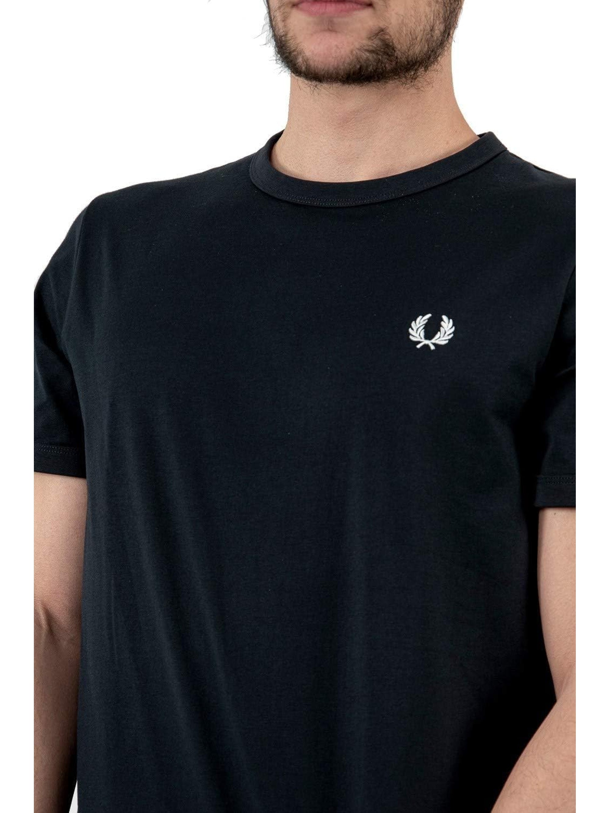 T-shirt FRED PERRY Uomo RINGER Navy