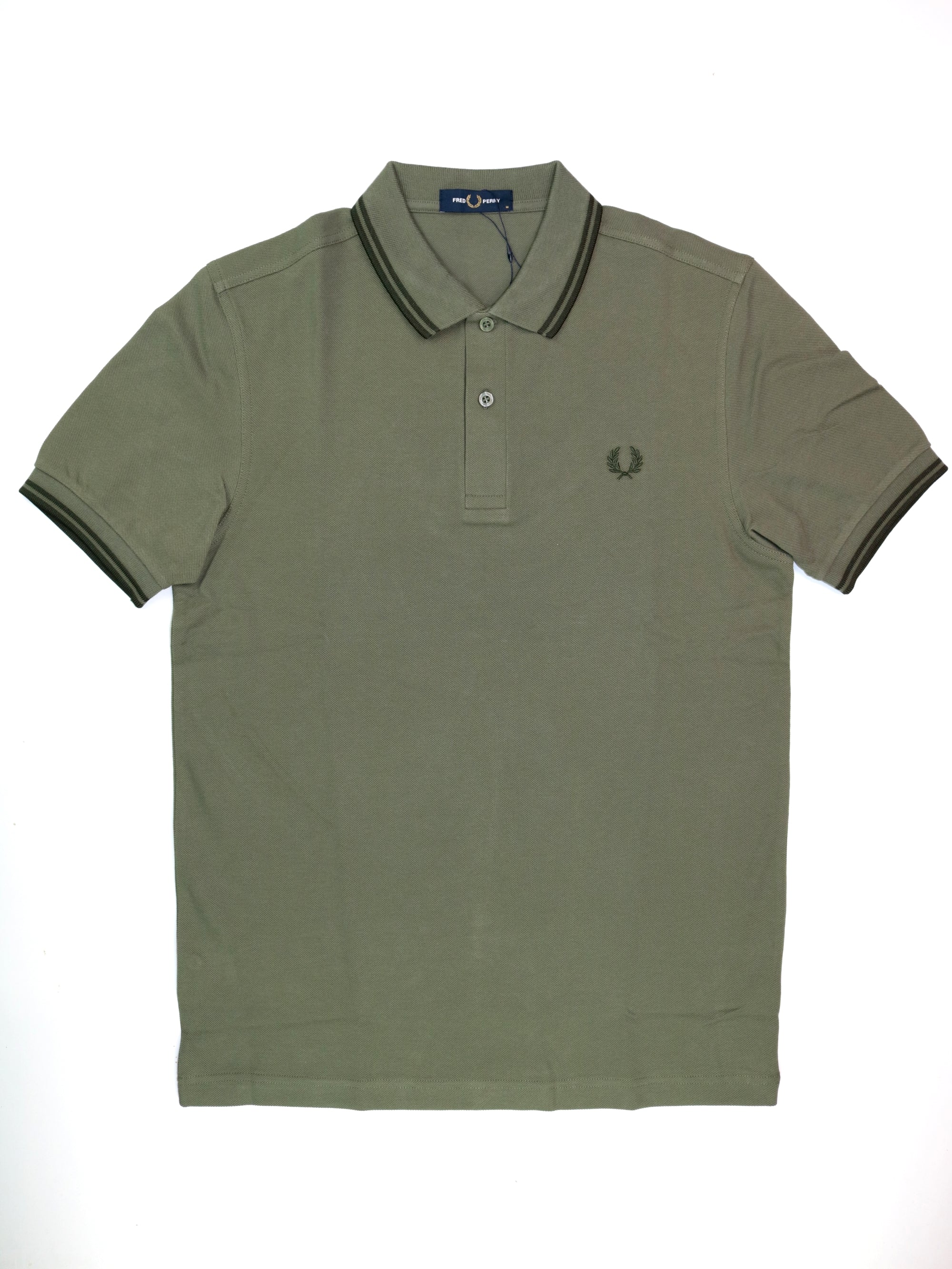 Polo FRED PERRY Uomo THE TWIN Verde